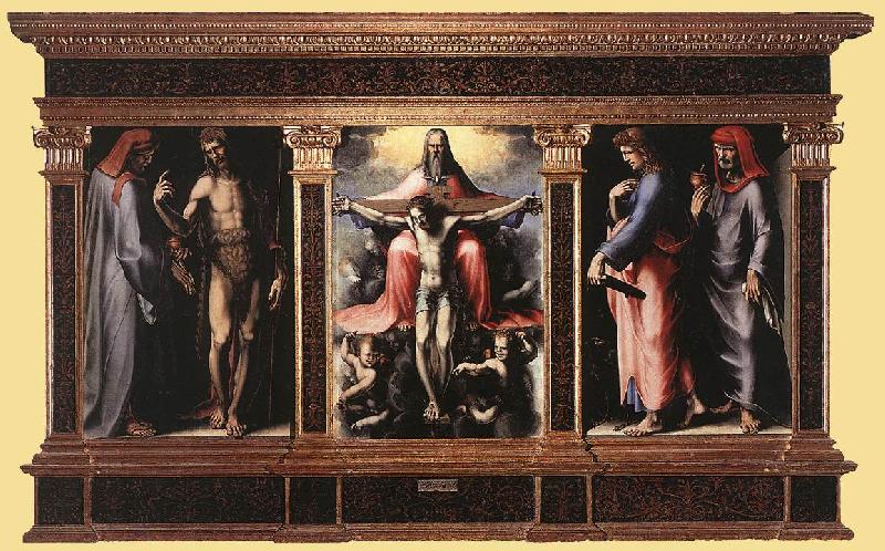 BECCAFUMI, Domenico Trinity fgj Germany oil painting art